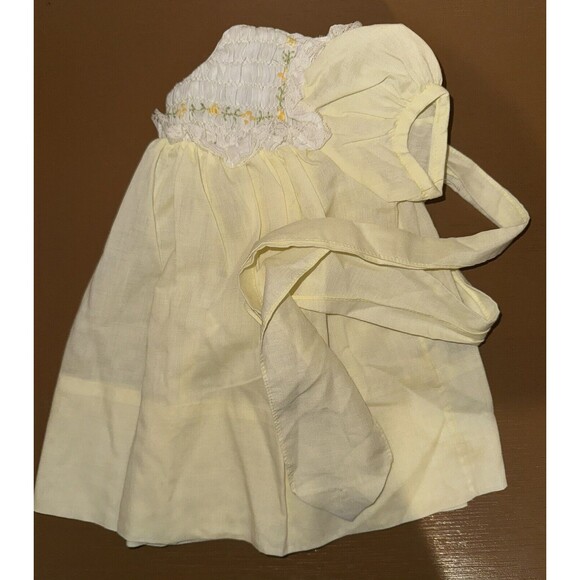 Vintage Cherubs 1950s Smocked 9m Infant Dress With Embroidery EUC - Picture 5 of 5